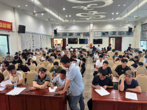 hội trường trung tâm học lái xe Bắc Ninh